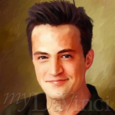 Matthew Perry Oil Painting Giclee - myDaVinci
